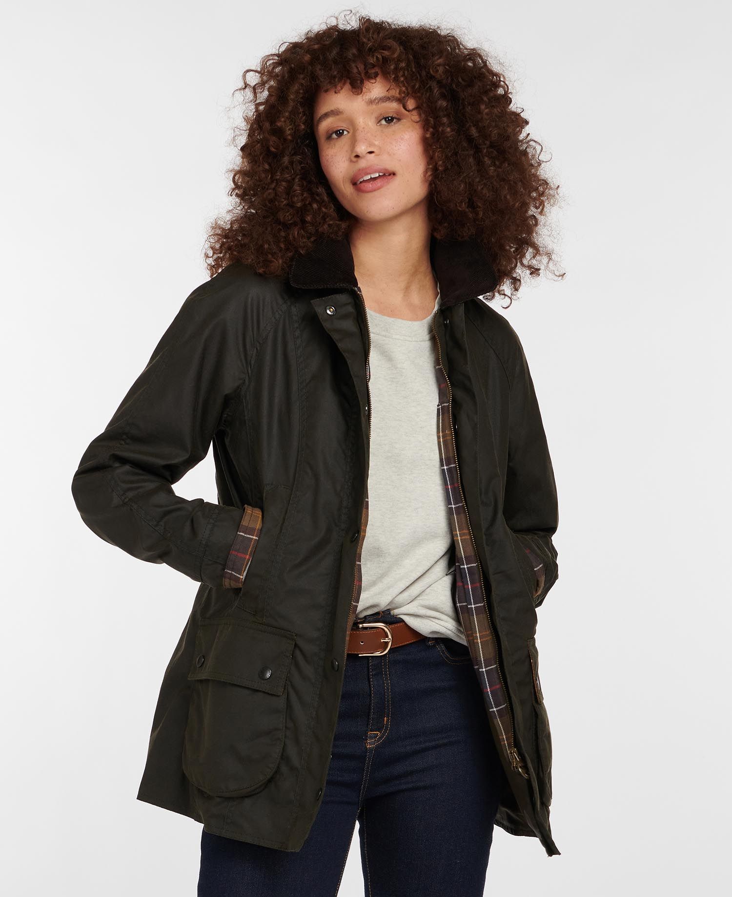 Barbour Beadnell Wax Jacket In Brown Barbour | vlr.eng.br