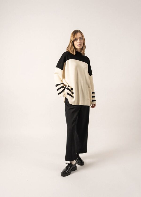 Saint James Givre High-neck Wool Tunic - Image 3