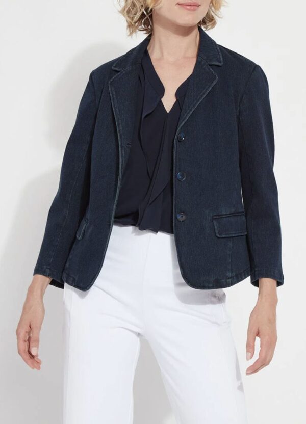 Lyssé Della Denim Cropped Blazer