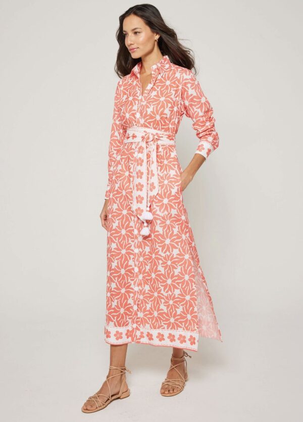 Bella Tu Peyton Shirtdress in Vaeda-coral - Image 6