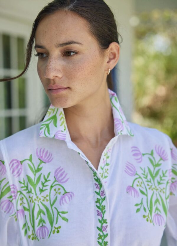 Bella Tu Peyton Shirtdress in Tulips - Image 10