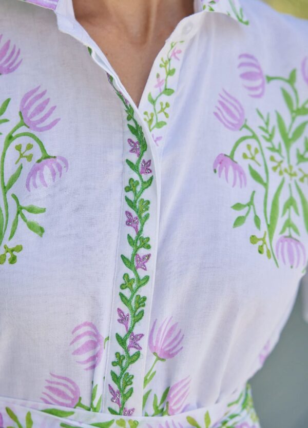 Bella Tu Peyton Shirtdress in Tulips - Image 5