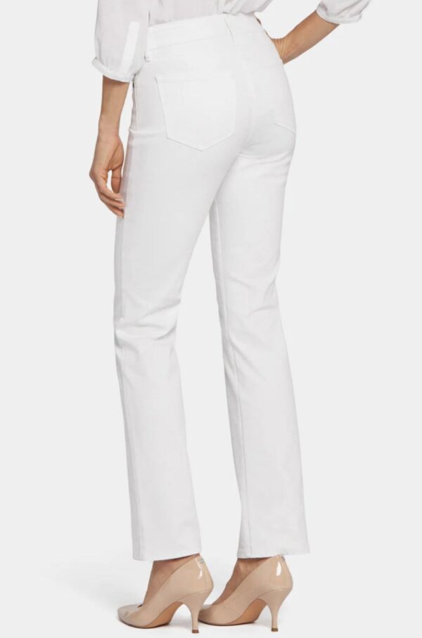 NYDJ Marilyn Straight Jeans in White (FINAL SALE) - Image 2
