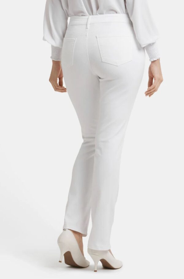 NYDJ Marilyn Straight Jeans in White (FINAL SALE) - Image 5