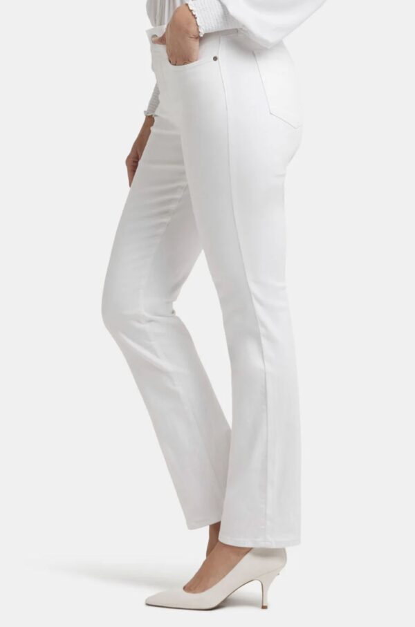NYDJ Marilyn Straight Jeans in White (FINAL SALE) - Image 6