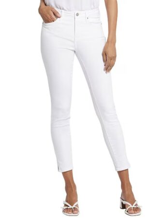NYDJ Ami Stretch Denim Skinny Leg Ankle Jeans in White (FINAL SALE)