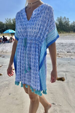 Beach to Bistro Shanti Kaftan | Lovebirds Print (FINAL SALE)