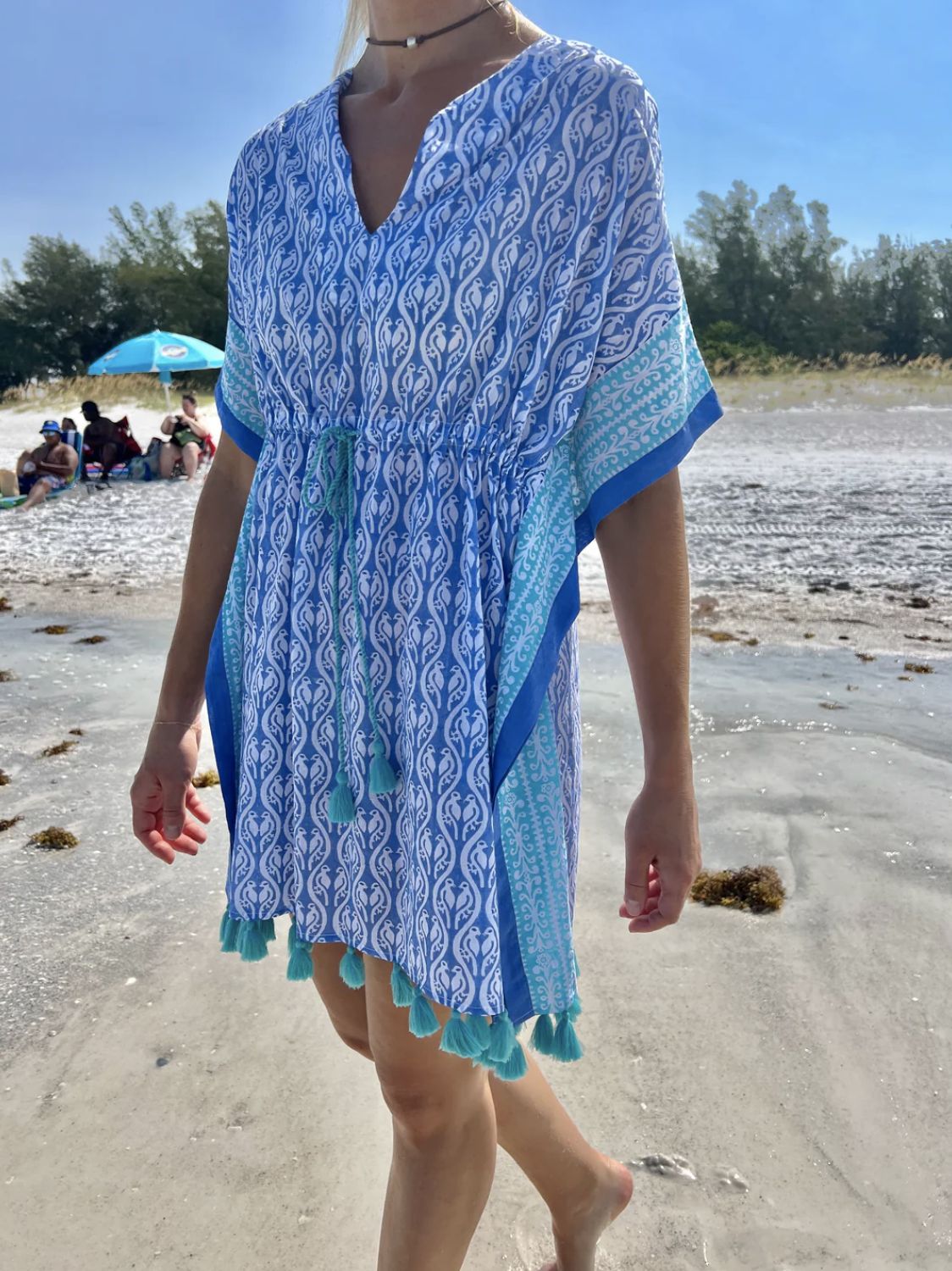 Beach to Bistro Shanti Kaftan | Lovebirds Print (FINAL SALE)