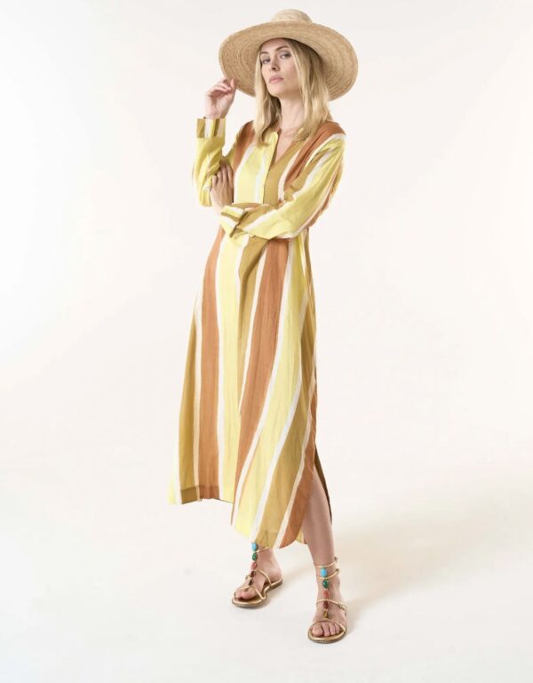 One Season Bazaar Stripe Moroccan Stripe In Citrine (FINAL SALE)