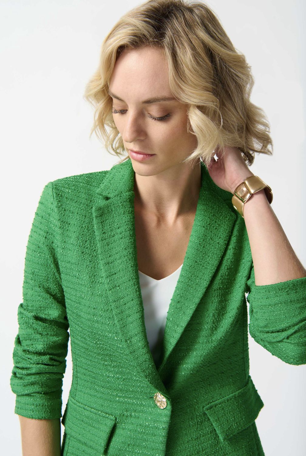Joseph Ribkoff Single Breasted Blazer Style 242196 (FINAL SALE) - Image 4