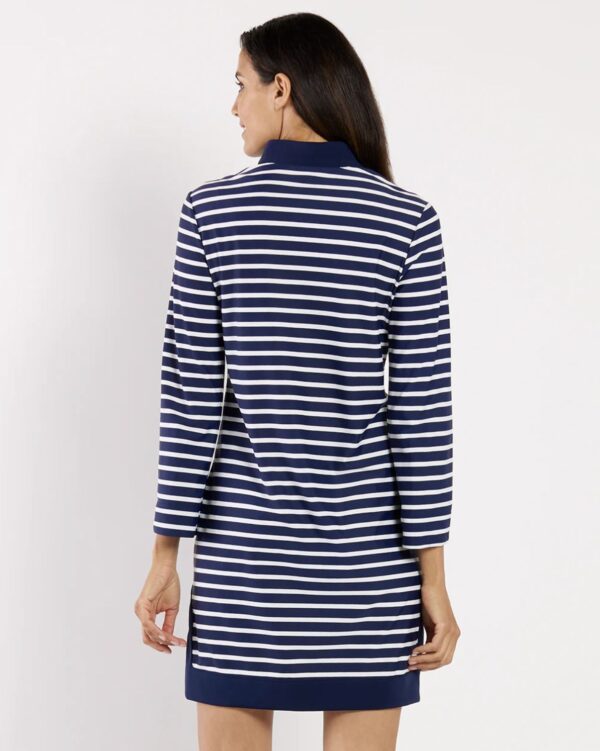 Jude Connally Kate Dress Jude Cloth in Everyday Stripe in Navy/white (FINAL SALE) - Image 5
