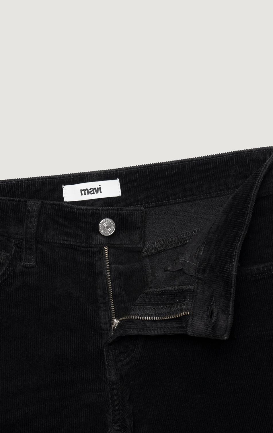 Mavi Molly Bootcut Pants | Black Corduroy - Image 5