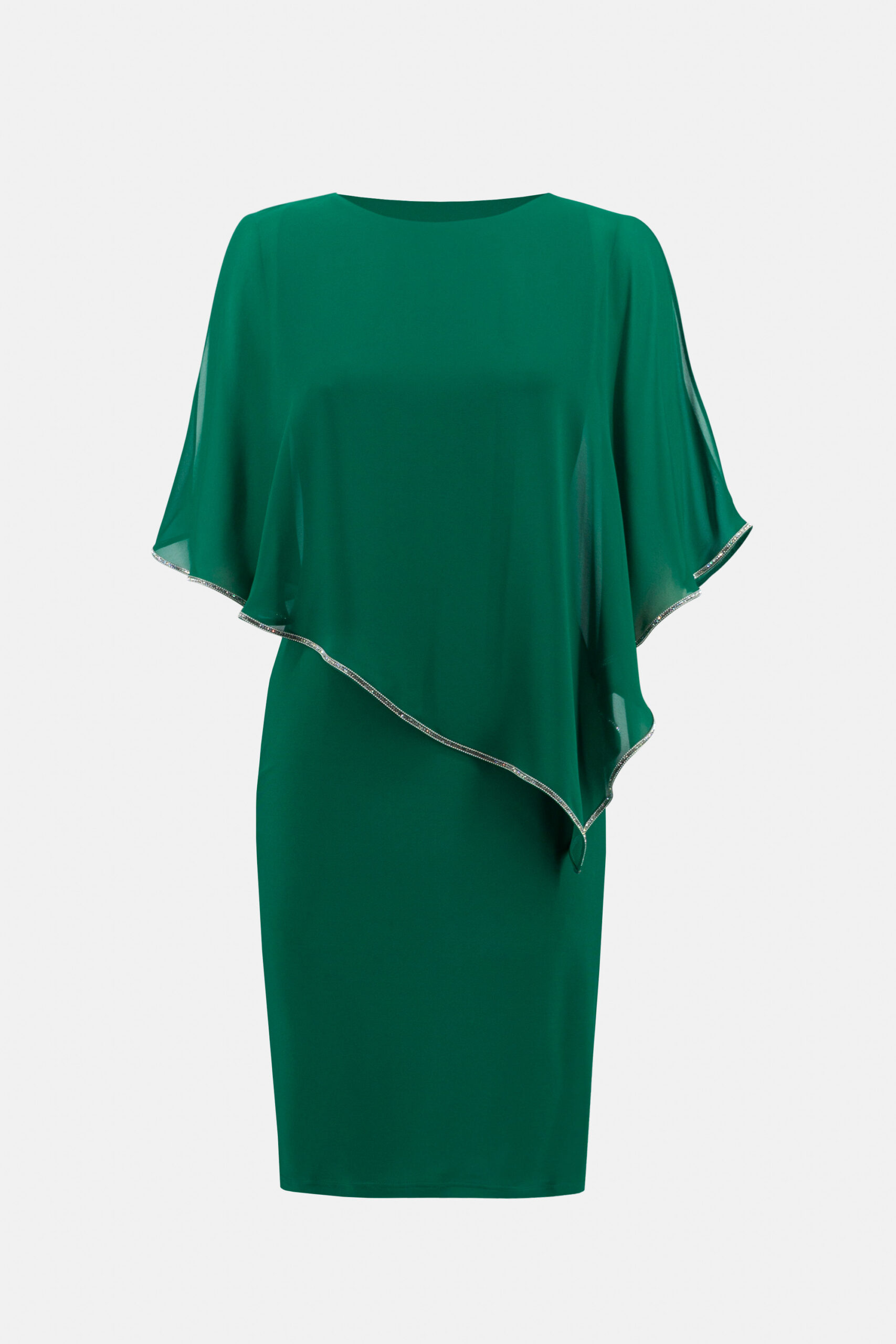 Joseph Ribkoff Sheath Ruched Cape Dress | Style 223762 - FINAL SALE - Image 7