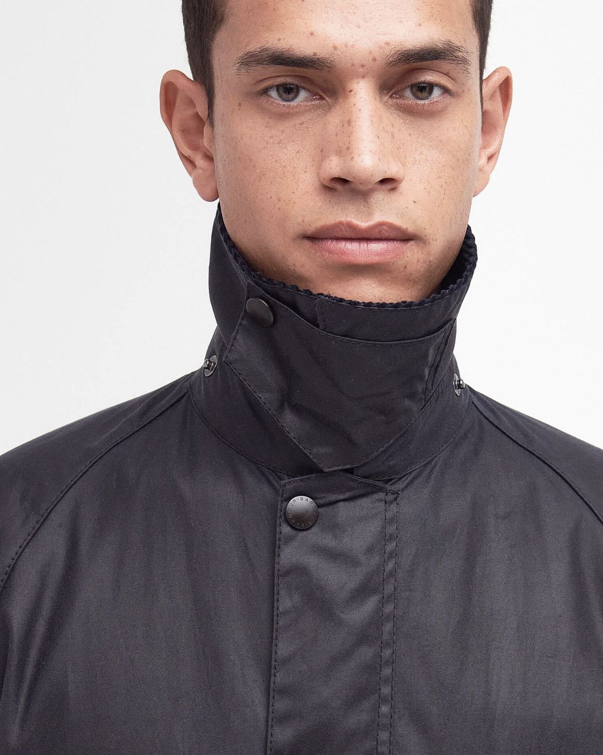 Barbour Bedale Waxed Jacket in Navy - Image 5