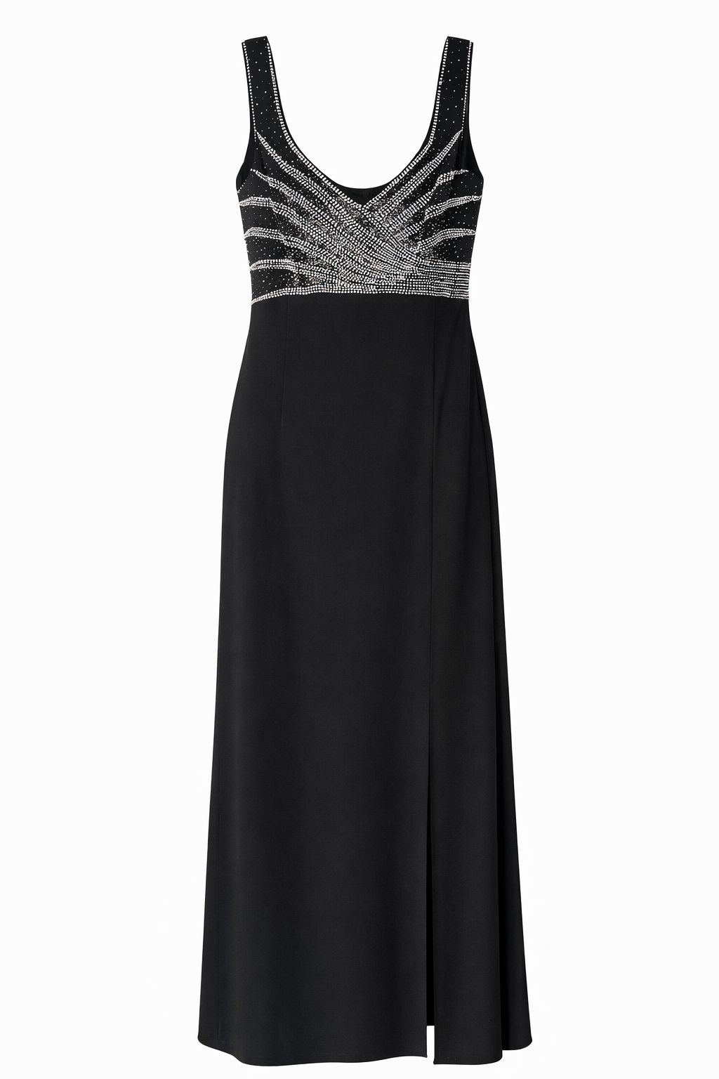 Daymor Couture Beaded V-Neck Evening Gown with Matching Bolero | Style 998 - FINAL SALE - Image 3