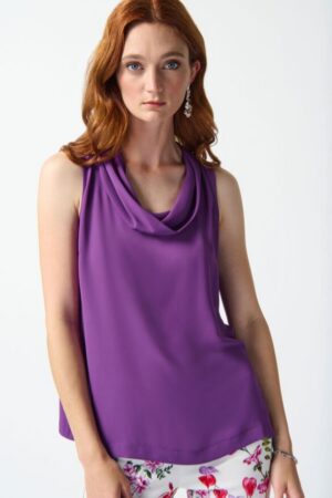 Joseph Ribkoff Cowl Neck Closure Pullover | Style 242083 - FINAL SALE