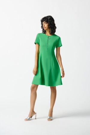 Joseph Ribkoff Mini A-line Dress Style in Island Green | Style 242031 - FINAL SALE