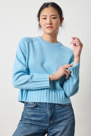 Lilla P Saddle Sleeve Crewneck Sweater | Style PA3069 - FINAL SALE