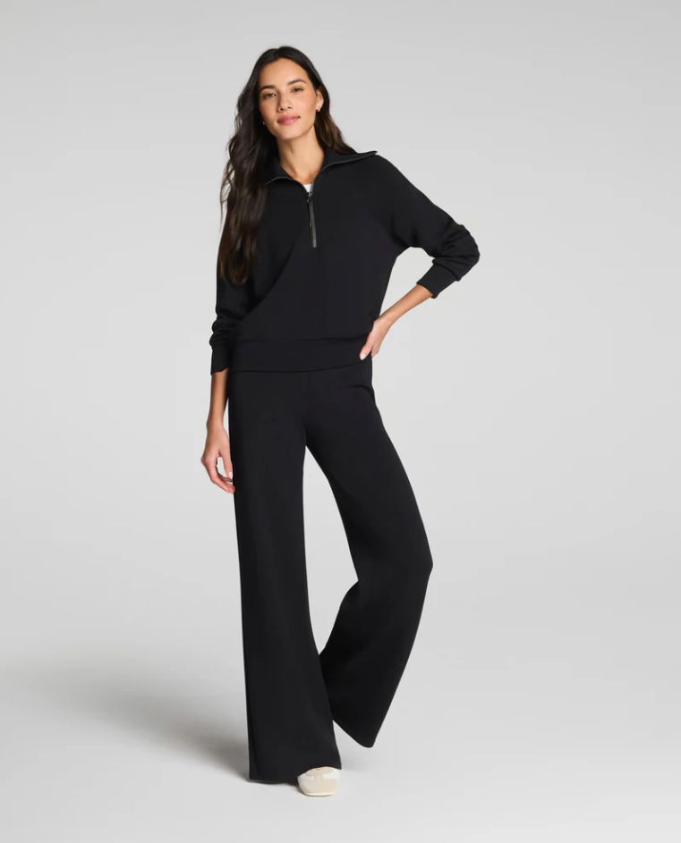 SPANX AirEssentials | Two-piece Set | Wide Leg Pant & Half Zip - Image 4