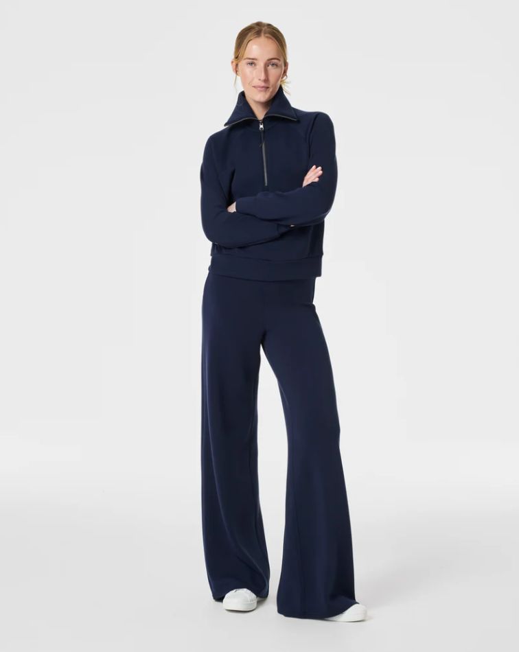 SPANX AirEssentials | Two-piece Set | Wide Leg Pant & Half Zip - Image 3