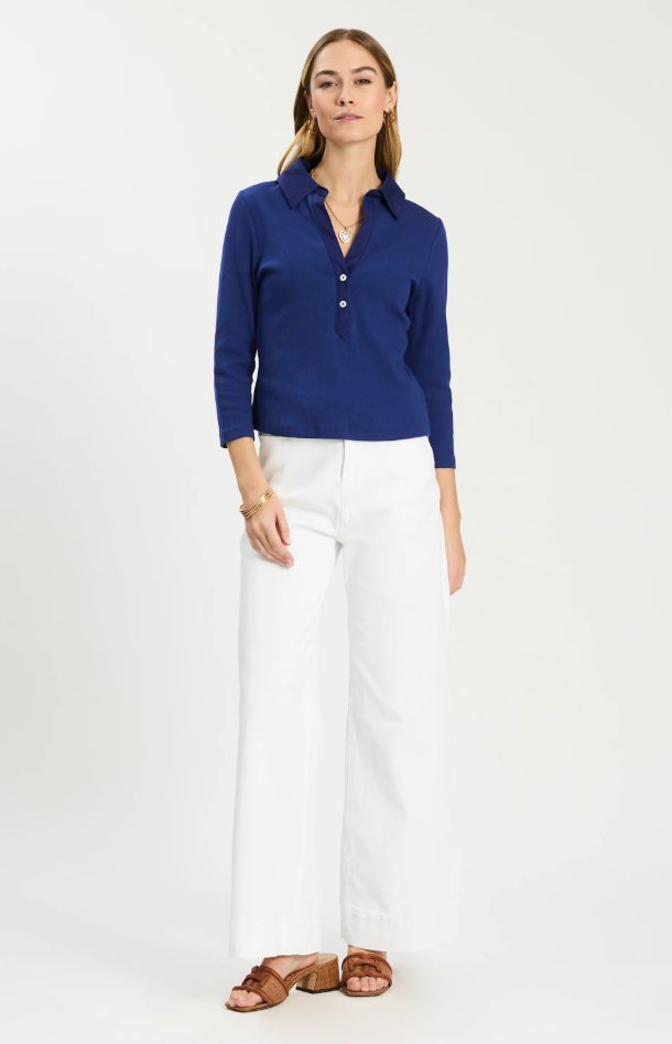 Tyler Böe Poppy Ribbed Polo - Image 3