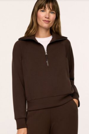 SPANX AirEssentials | Two-piece Set | Wide Leg Pant & Half Zip