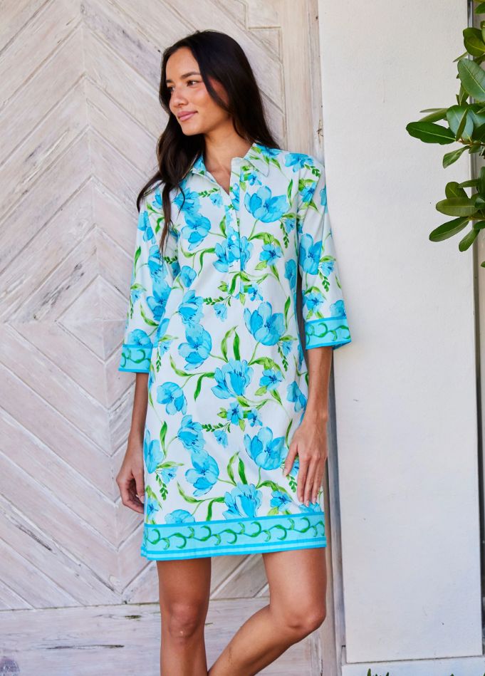 Bella Tu Charlie Dress in Petal-blue
