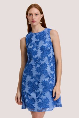 Hinson Wu Courtney Sleeveless Floral Motif Lace Dress