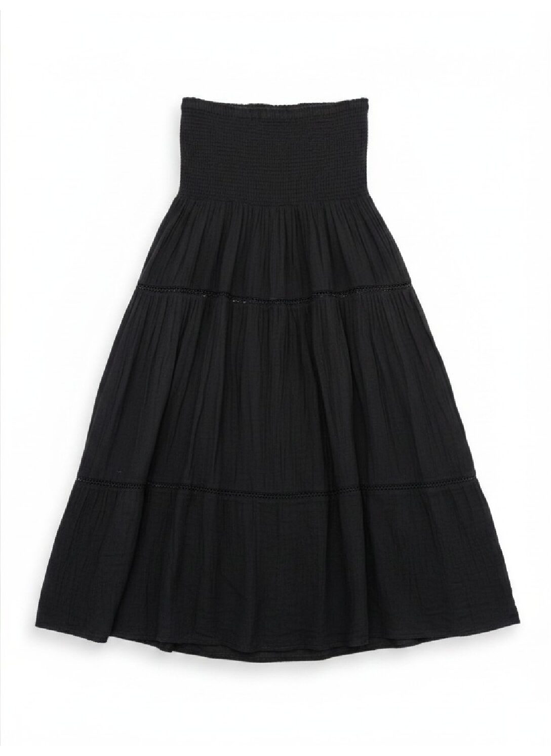 Beach to Bistro by Sigrid Olsen Calypso Skirt | Convertible Maxi Skirt & Strapless Dress - in Black - Image 6