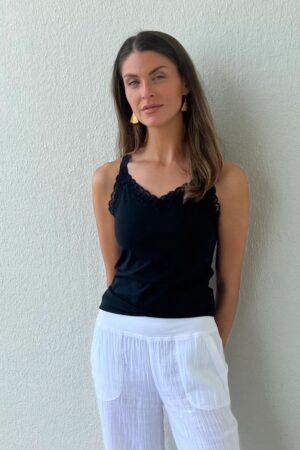 Beach to Bistro by Sigrid Olsen | Sun Deck Cami in Black