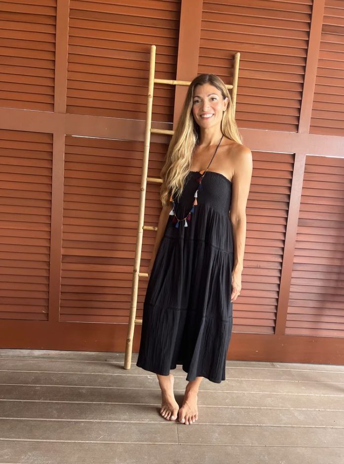 Beach to Bistro by Sigrid Olsen Calypso Skirt | Convertible Maxi Skirt & Strapless Dress - in Black - Image 2