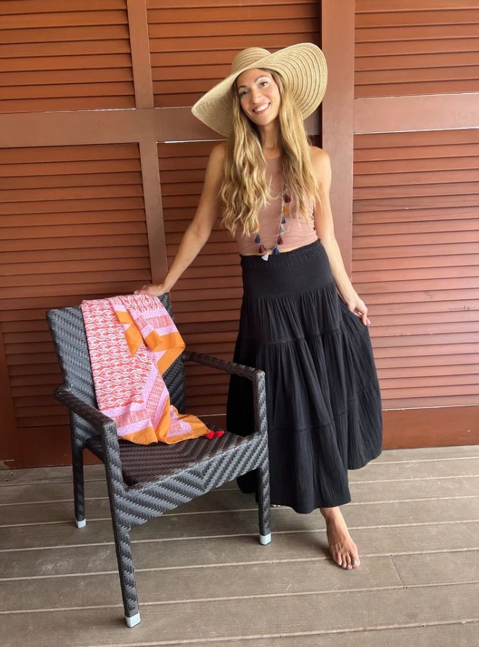 Beach to Bistro by Sigrid Olsen Calypso Skirt | Convertible Maxi Skirt & Strapless Dress - in Black - Image 4
