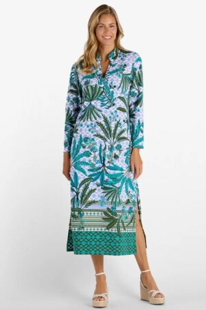 Jude Connally Devon Dress | Jude Cloth | Palm Royale Loden