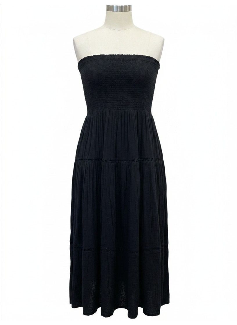 Beach to Bistro by Sigrid Olsen Calypso Skirt | Convertible Maxi Skirt & Strapless Dress - in Black - Image 8