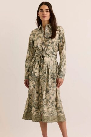 Hinson Wu Robin Long Sleeve Dress in Fresco Print